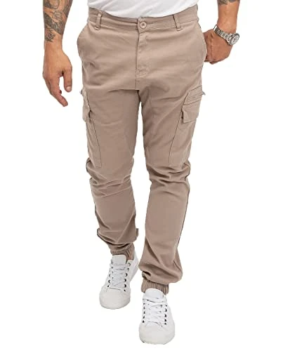 RC-2189 Men's Cargo Trousers, beige, 40 W/34 L