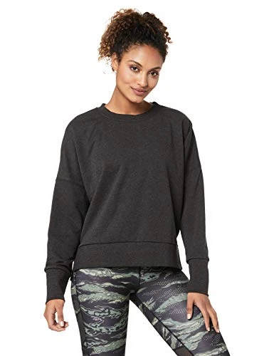 RC Terry Crew Sweatshirt, Women, womens, Sweatshirt, DU5122, blkmel, XXS