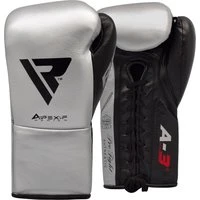 RDX A3 BBBofC Approved Fight Boxing Gloves Silver 10oz