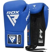 RDX APEX A2 Sparring/Training Boxing Gloves Lace Up Blue 10oz