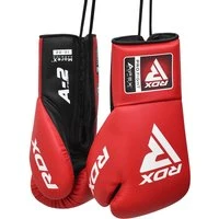 RDX APEX A2 Sparring/Training Boxing Gloves Lace Up Red 10oz