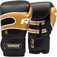 RDX S7 Bazooka Leather Boxing Sparring Gloves Black 12oz