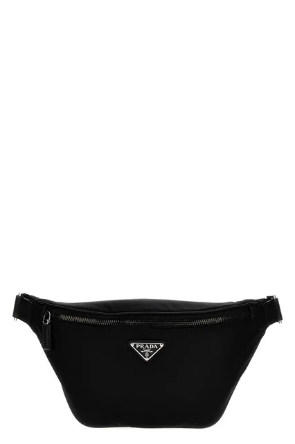 Re-nylon belt bag - Black