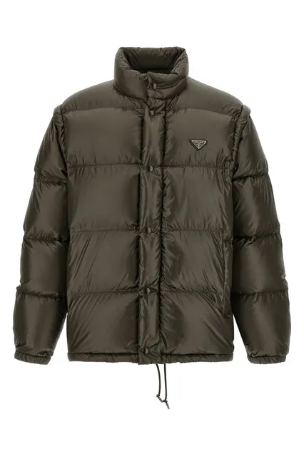 Re-Nylon down jacket - Gray