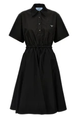Re-Nylon midi dress Black Size