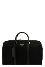 Re-Nylon Saffiano Travel Bag Size U