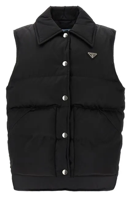 Re-Nylon vest - Black