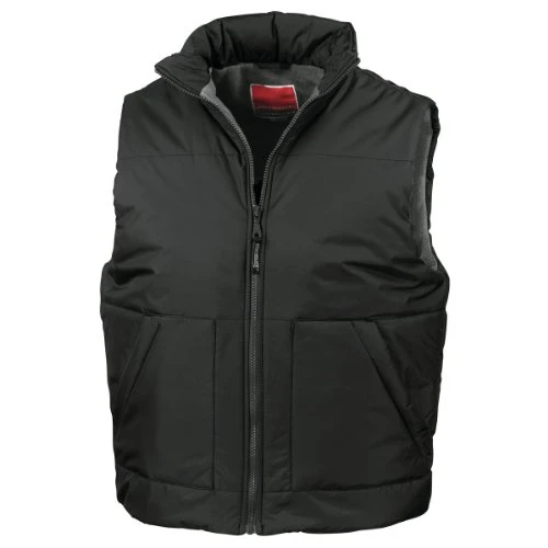 RE44A Fleece-Lined Bodywarmer - Black, Large