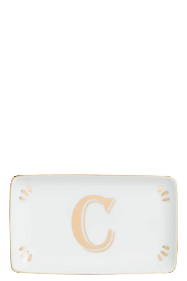 Rectangular Letter C Valet Tray