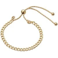 Recycled Gold Classic Chain Pull Bracelet - Adjustable