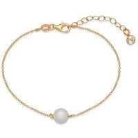 Recycled Gold Classic Pearl Bracelet - 20cm