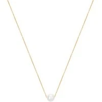 Recycled Gold Classic Pearl Necklace - 45cm