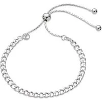 Recycled Silver Classic Chain Pull Bracelet - Adjustable