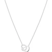 Recycled Silver Interlinking Heart Necklace - 45cm