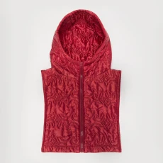 Red Amico Cropped Quilted Body Warmer