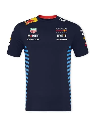 Red Bull Racing Formula One Team - Official 2024 Formula 1 Merchandise - Replica Team Set Up Short Sleeve T-Shirt - Night Sky - Unisex (UK, Alpha, XXL, Regular, Regular, Night Sky)