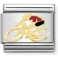 Red Cyclist Charm