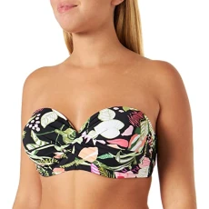 RED LABEL Beachwear LM Women's Herbst Bikini, Schwarz Bedruckt, 36 B RED LABEL Beachwear LM Women's Herbst Bikini, Schwarz Bedruckt, 36 B