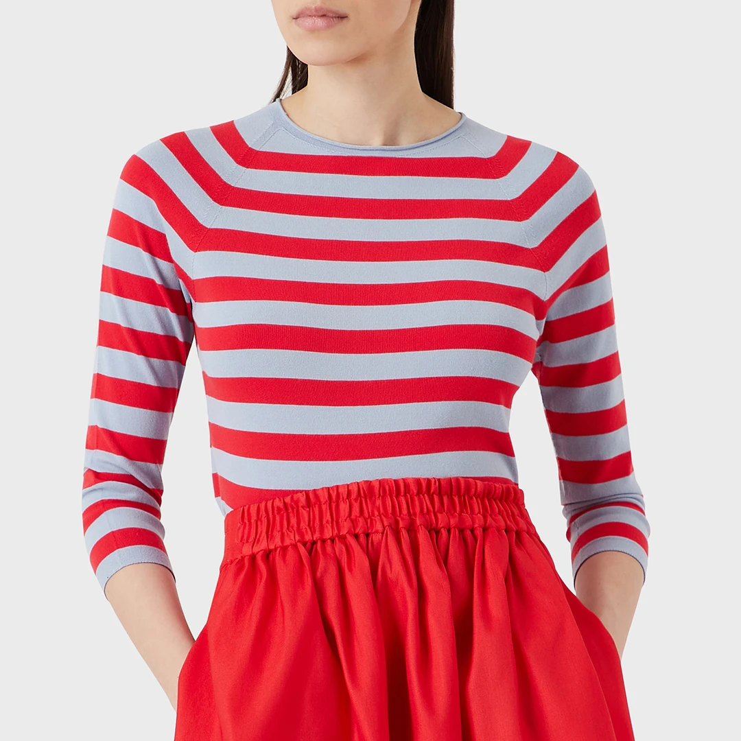 Red Stripe / Sleeves Top ulti