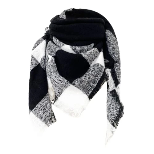 Red White Blue Scarf Women Uk Black Cashmere Wrap Shawl Teachers Thank You Gifts Running Hiking Ladies' Plaid New Thorn Square Scarf Ladies' Plaid Triangle Scarf Sale Promotion
