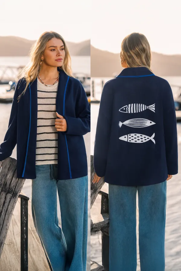 Reel Talk Blue Coat - Navy