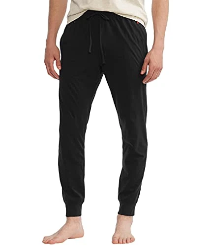 Relaxed Fit Lightweight Cotton Joggers Polo Black SM, Black