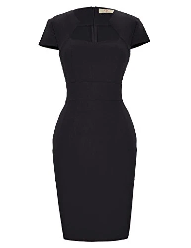 Retro Dress Women's Cocktail Large Black CL8947-1