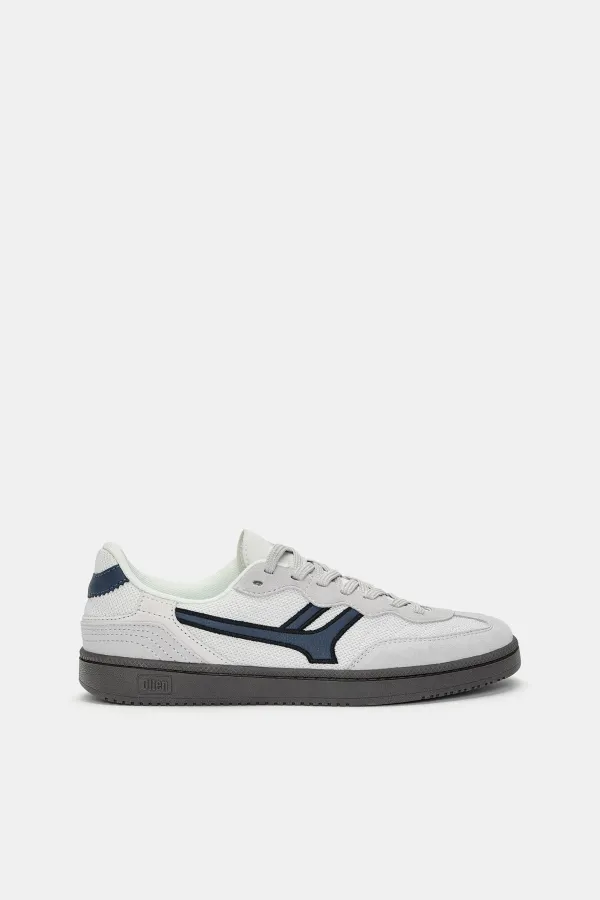 Retro Fabric Trainers - White