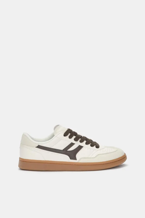 Retro Trainers - Ecru