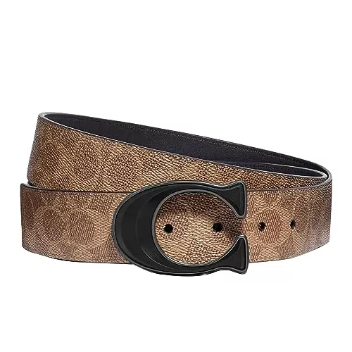 Reversible Belt / 115 cm Shortenable Signature Brown/Black 76428-115 cm, khaki/black, 115 cm