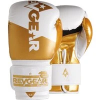 Revgear Pinnacle Boxing Gloves White Gold Gold 10oz