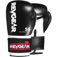 Revgear S5 All Rounder Boxing Gloves Black White Black 12oz