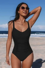 Rewind Long Torso Tummy Control One-Piece Swimsuit - Black