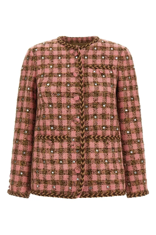 Rhinestone Blazer Jacket