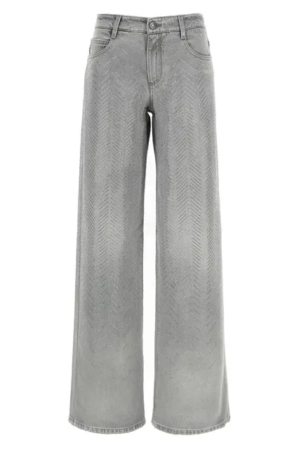 Rhinestone jeans - Gray