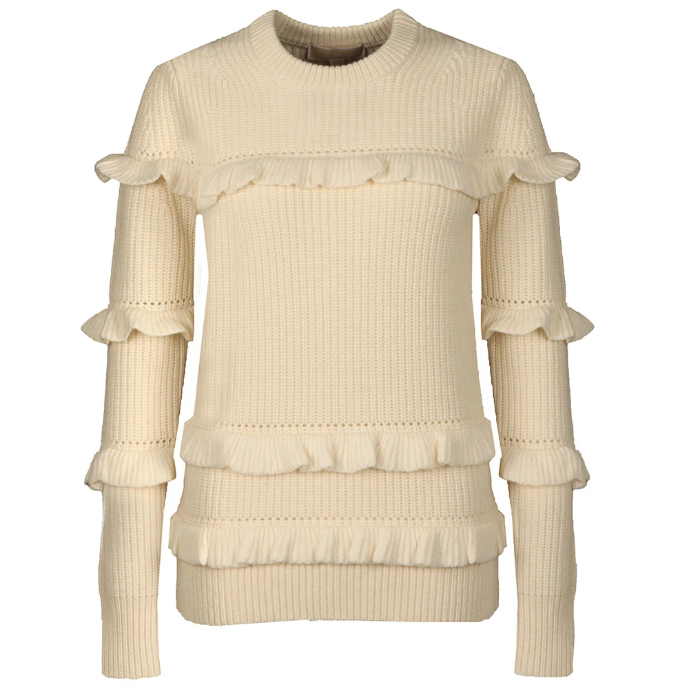 Rib Ruffle Sweater