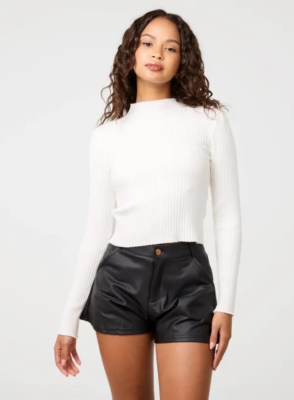 Ribbed Jumper - / - IVORY