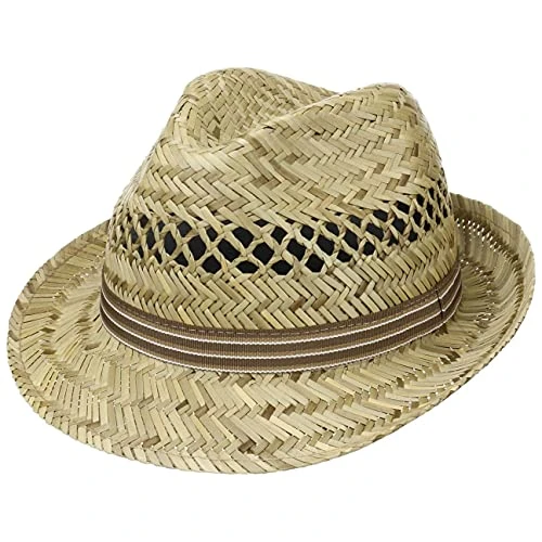 Ribbon Trilby Straw Hat Women/Men - Hat Made of 100% Straw - Sun hat Made in Italy - Summer h