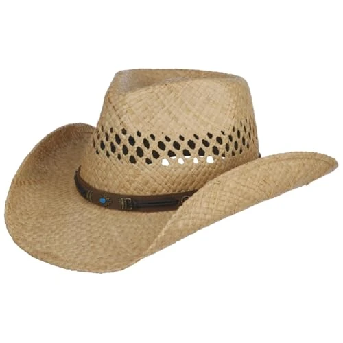 Rifterson Western Raffia Hat Men - straw sun Spring-Summer - XL (60-61 cm) nature