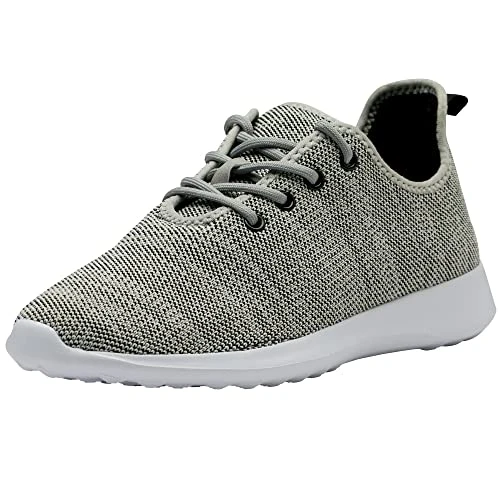 Riley Mens Knit Fashion Sneakers Lightweight Athletic Walking Tennis Shoes 10 M US Gray
