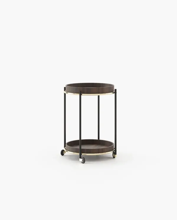 RILEY Nest & Side Table Smoked Eucalyptus Veneer Matte