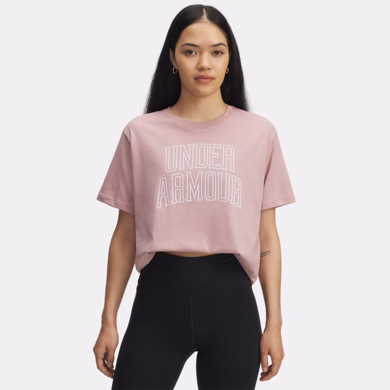Rival Campus WoMens Oversized T-Shirt Tourmaline Pink / White L