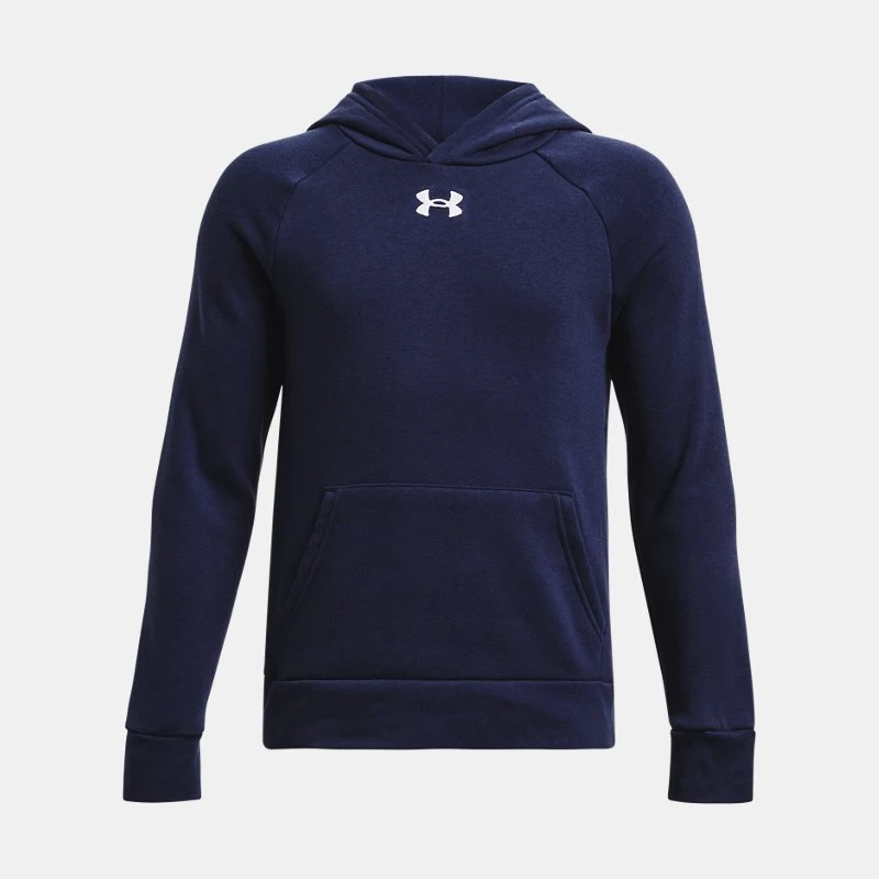 Rival Fleece Boys Hoodie Midnight Navy / White YSM ( 54 in) - Blue