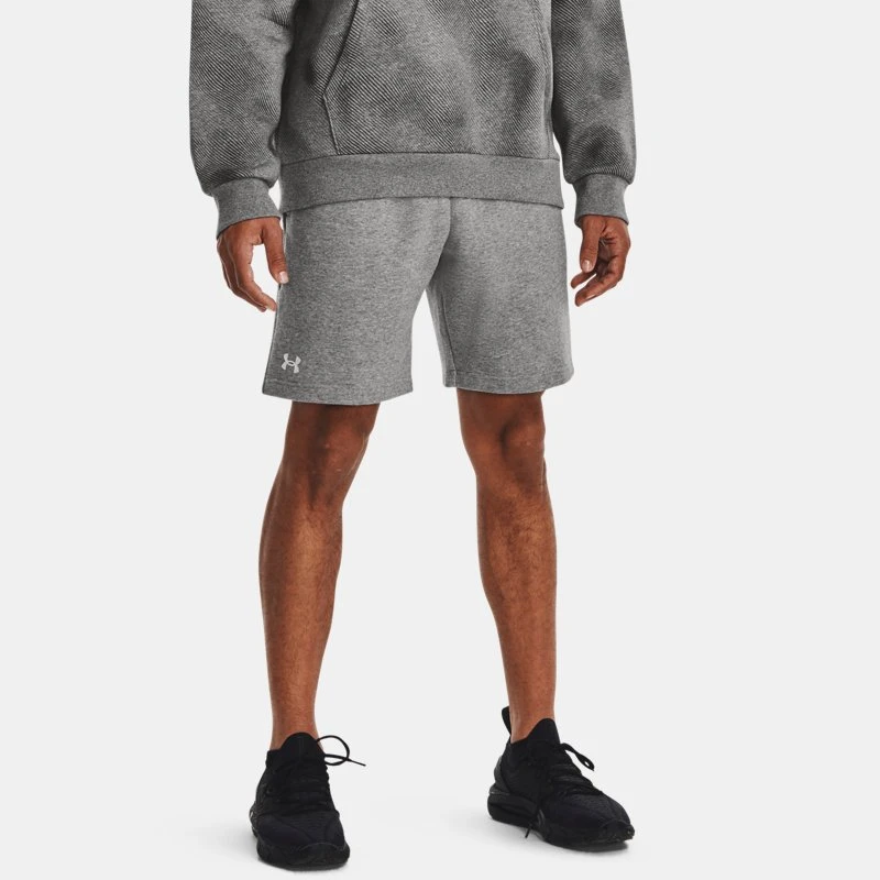 Rival Fleece Mens Shorts Castlerock Light Heather / White Gray