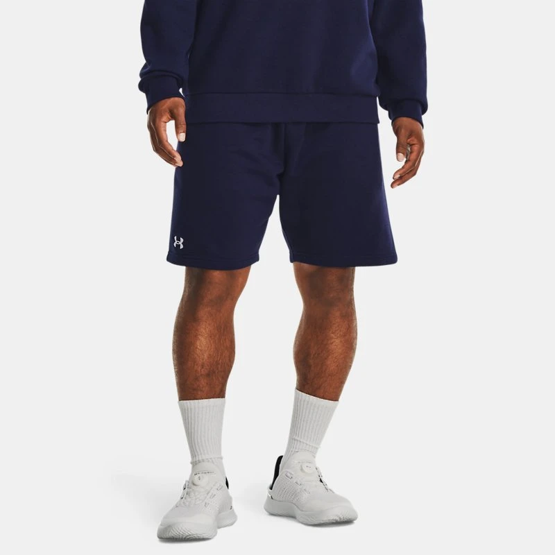 Rival Fleece Mens Shorts Midnight Navy / White Blue