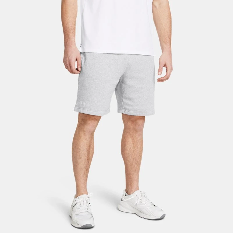 Rival Fleece Mens Shorts Mod Gray Light Heather / White
