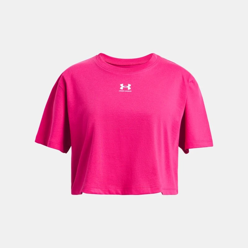 Rival Girls Short Sleeve Shaded Fuchsia / White YSM ( 54 in) - Pink