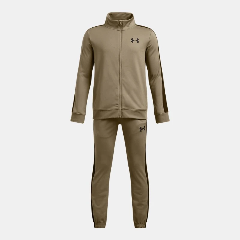 Rival Knit Boys Tracksuit Bayou / Black / Black YLG (59 in) - Brown