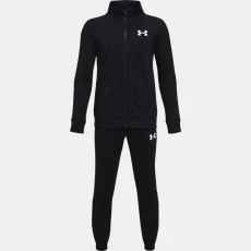 Rival Knit Boys Tracksuit Black / White YLG (59 in)