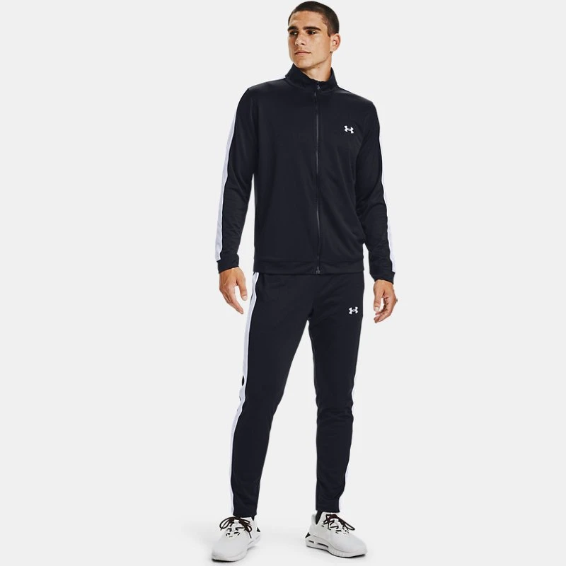 Rival Knit Mens Tracksuit Black / White / White